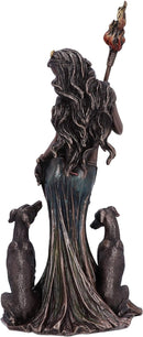 Bronze Mythological Hecate Moon Goddess Figurine 34cm Resin Statue 4
