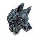 Menacing Grey Snarling Wolf Wall Plaque 30cm 3
