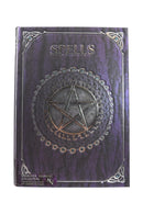 Embossed Pentagram A5 Spell Book Journal in Purple 17cm 2
