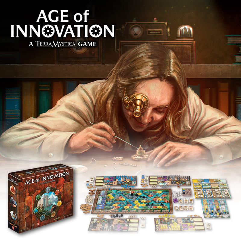 Capstone Games: Age of Innovation - A Terra Mystica Game, Faction Strategy Board Game