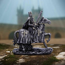To Serve a Majestic Templar Knight Figurine on Horseback 16cm 7