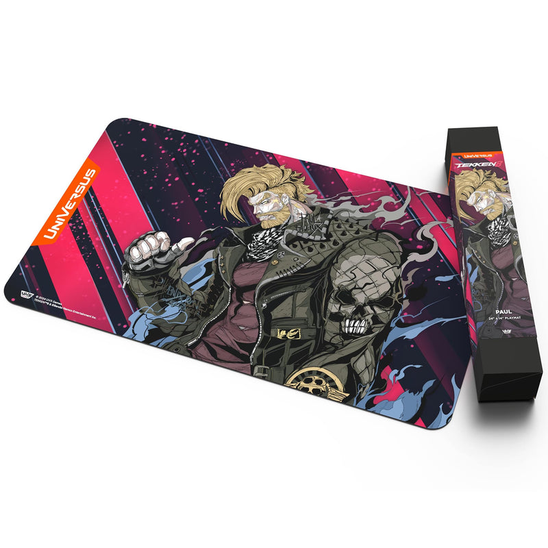 UniVersus: Tekken 8: Paul Playmat - 24 x 14 Neoprene Mat,, Rubber Backing, Tabletop Card Game Accessory, UVS Games, Licensed