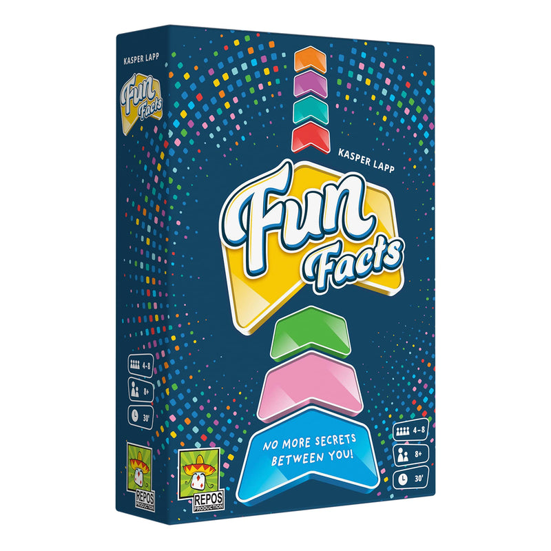 Fun Facts Party Game - Learn Surprising Facts About Friends and Family! Engaging Cooperative Game for Kids & Adults, Ages 8+, 4-8 Players, 30 Minute Playtime, Made by Repos Production