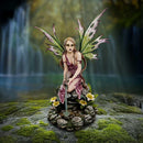Whisper of the Water Fairy Figurine with Water Jug and Floral Base 44cm 7