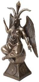 Baphomet Occult Mystical Figurine Bronze Gothic Ornament 24cm 2