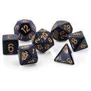 Chessex CHX25337 Dice-Speckled Golden Cobalt Set 1