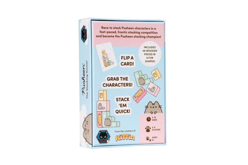 Alley Cat Games Pusheen The Stacking Board Game - Adorable Cat-Themed Dexterity Challenge - 2 to 6 Players Ages 6+ 15 Minutes - Stack Balance and Play with Pusheen and Friends