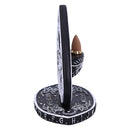 Black and White Spirit Board Planchette Backflow Incense Burner 15cm 3