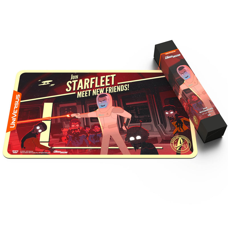 UniVersus: Star Trek: Lower Decks - Sam Rutherford Playmat - 24 x 14 Neoprene Mat, Tabletop Card Game Accessory, UVS Games, Officially Licensed