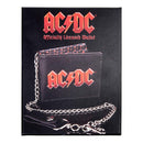 ACDC Logo Leather Lightning Chained Wallet Purse 11cm 5