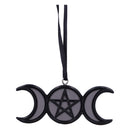 Witching Wares Triple Moon Magic Hanging Ornament 7.5cm 3