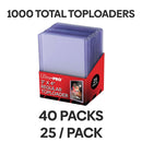 Ultra Pro Regular Series 3"x4" Toploaders Case of 1000 (40 Sealed 25ct Packs)