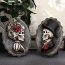 Beautiful Male Skeleton Plaque Day of the Dead Valentine Wall Hanging Handsome 22cm 8