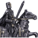 To Serve a Majestic Templar Knight Figurine on Horseback 16cm 5