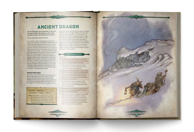 Free League Publishing Dragonbane: Bestiary, RPG Supplement Book, 63 Fantasy Adventure Roleplaying Creatures & Monsters, Hardcover, Adults, Teens Ages 14+