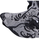 Jewelled Masquerade Silver 17.5cm Mask for Cosplay 7