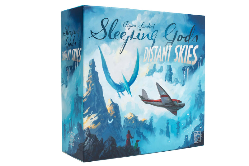 Sleeping Gods Distant Skies by Red Raven Games – Explore All New Realms, Encounter Mythical Beings – Cooperative Board Game, 1-4 Players, Ages 13+