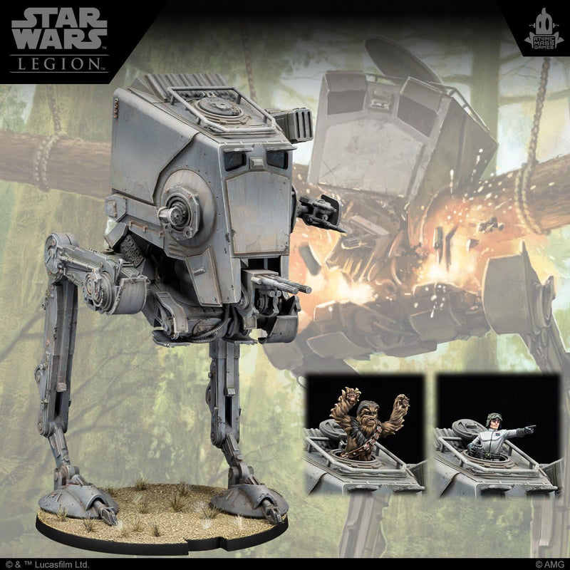 Atomic Mass Games Star Wars: Legion at-ST Walker Unit Expansion - Enhanced Firepower! Tabletop Miniatures Game, Strategy Game for Kids and Adults, Ages 14+, 2 Players, 3 Hour Playtime, Made