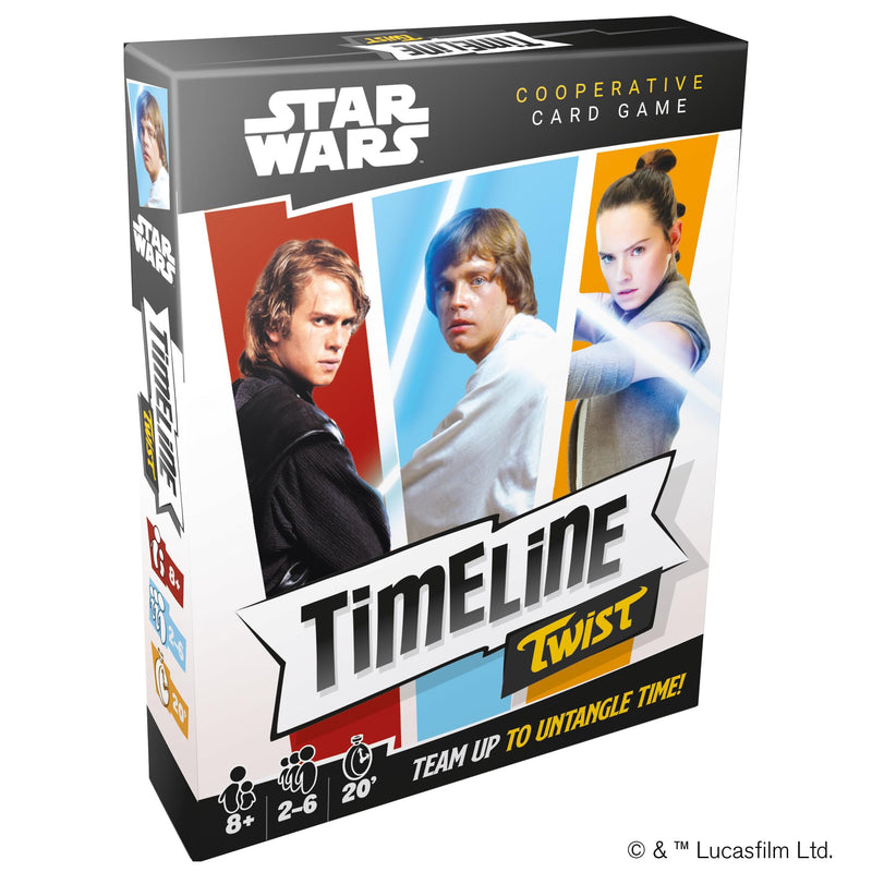 Zygomatic Timeline Twist Star Wars Edition - Arrange Iconic Movie Scenes! Cooperative Trivia Game, Fun Family Game for Kids and Adults, Ages 8+, 2-6 Players, 20 Minute Playtime, Made