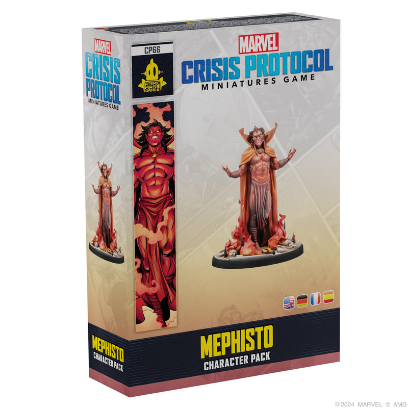 Atomic Mass Games Marvel: Crisis Protocol Mephisto Character Pack - Manipulator of The Battlefield! Tabletop Superhero Game, Ages 14+, 2 Players, 90 Minute Playtime, Made