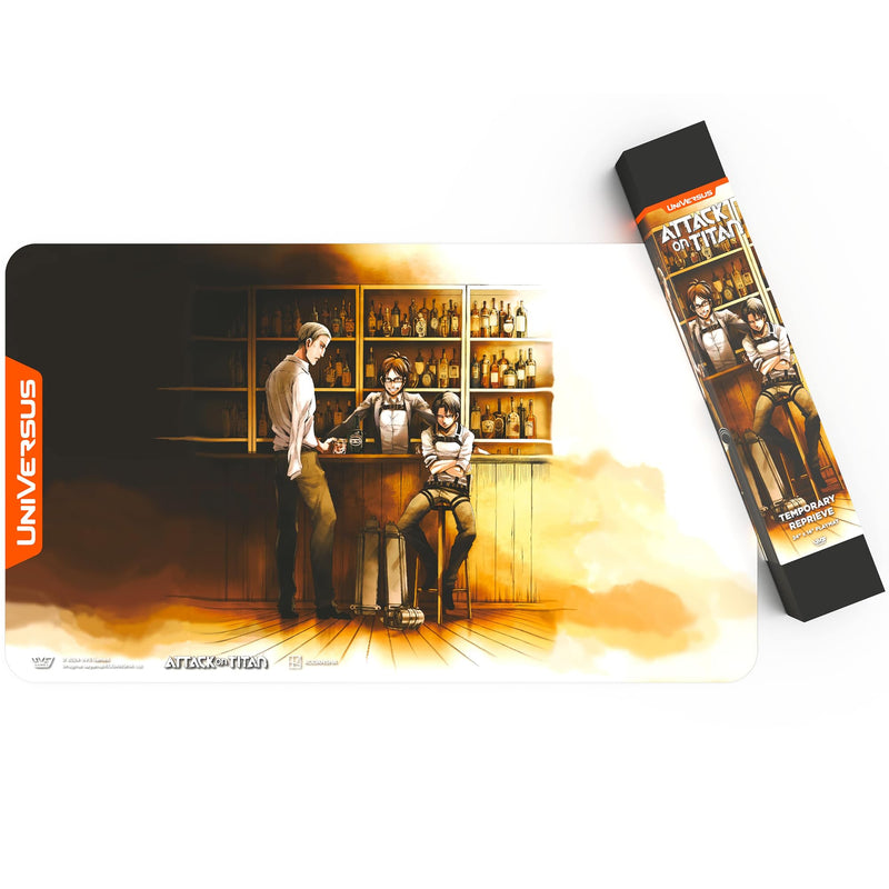 UniVersus: Attack on Titan: Origins of Power - Temporary Reprieve Playmat - 24 x 14 Neoprene Mat, Tabletop Card Game Accessory, UVS Games, Licensed