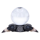 Gothic Raven Crystal Ball and Holder 15cm 2