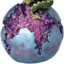 Geode Guard Green Dragon Sphere Crystal Figurine 12.7cm 6