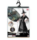 Spiderweb Witch  Dress With Wirehoop, Hat 
