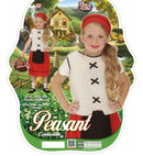 Peasant Girl  Vest, Skirt With Pouch, Headscarf 