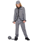 Convict White/Black  Coat, Pants, Hat 