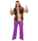 Hippie  Shirt With Vest, Pants, Headband 