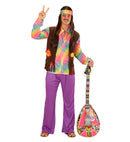 Hippie  Shirt With Vest, Pants, Headband 