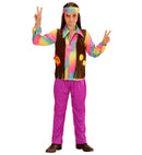 Hippie  Shirt With Vest, Pants, Headband 