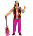 Hippie  Shirt With Vest, Pants, Headband 