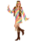 Hippie  Dress With Vest, Headband 