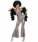 The 70S Disco Style  Holographic Jumpsuit 