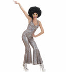 The 70S Disco Style  Holographic Jumpsuit 