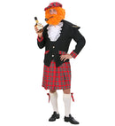 Scotsman  Jacket, Jabot, Kilt, Bows For Socks, Hat 