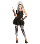 Gothic Punk  Dress, Leggings, Headpiece, Gloves 