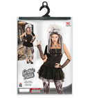 Gothic Punk  Dress, Leggings, Headpiece, Gloves 