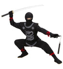 Black Ninja  Coat With Ties, Pants With Ties, Chest Armour, Mask 