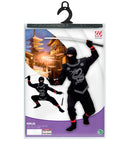Black Ninja  Coat With Ties, Pants With Ties, Chest Armour, Mask 