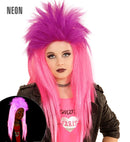 Neon Pink & Violet Punkadelic Wig In Polybag