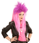 Neon Pink & Violet Punkadelic Wig In Polybag