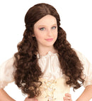 Brown Medieval Wench Wig In Polybag
