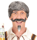 Bavarian Wig, Moustache & Goatee Beard In Box