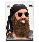 Outlaw Biker  Bandana & Beard 
