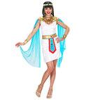 Egyptian Queen  Dress, Collar With Veils, Belt, Bracelets, Beaded Headpiece 