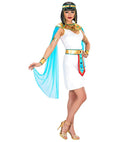 Egyptian Queen  Dress, Collar With Veils, Belt, Bracelets, Beaded Headpiece 