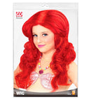 Red Mermaid Wig In Polybag